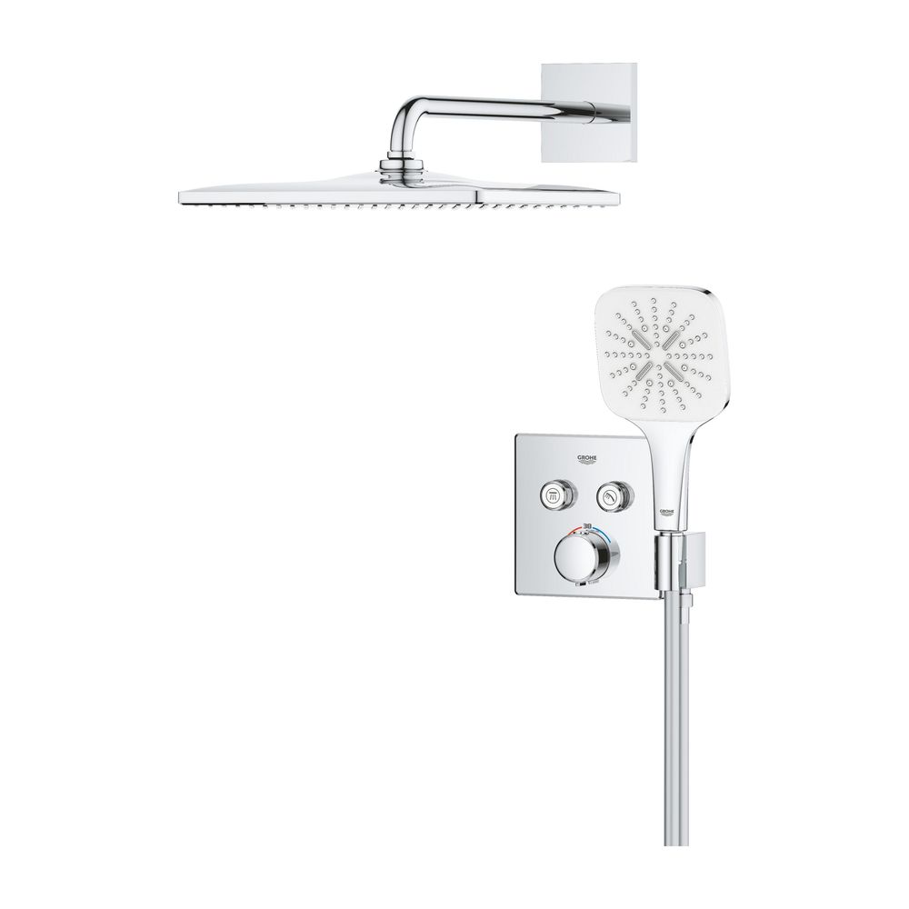 Grohe Precision SmartControl Unterputz Duschsystem Vitalio Rain Mono 310 Cube Kopf-, Ha... GROHE-34876000 4005176791383 (Abb. 2)