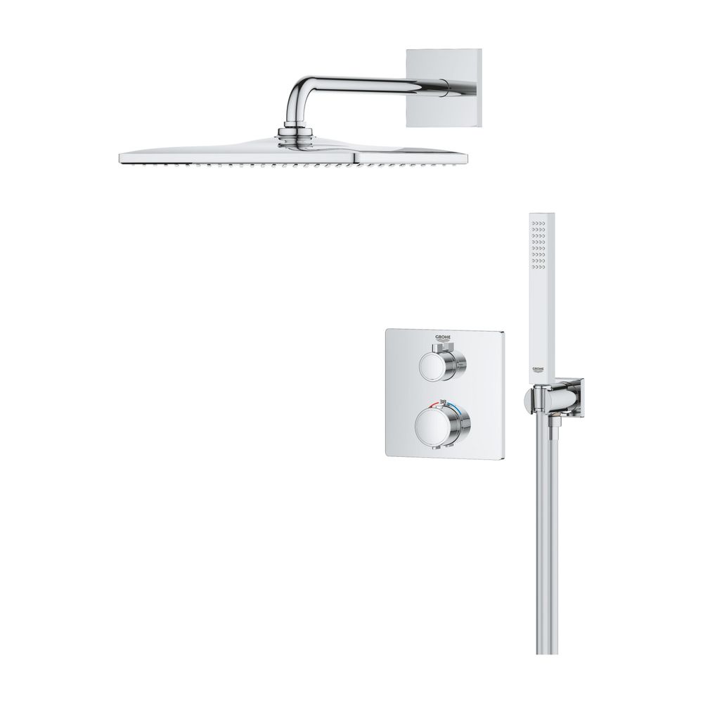 Grohe Precision Thermostat Unterputz Duschsystem Vitalio Rain Mono 310 Cube eckig Kopf-... GROHE-34881000 4005176791437 (Abb. 2)