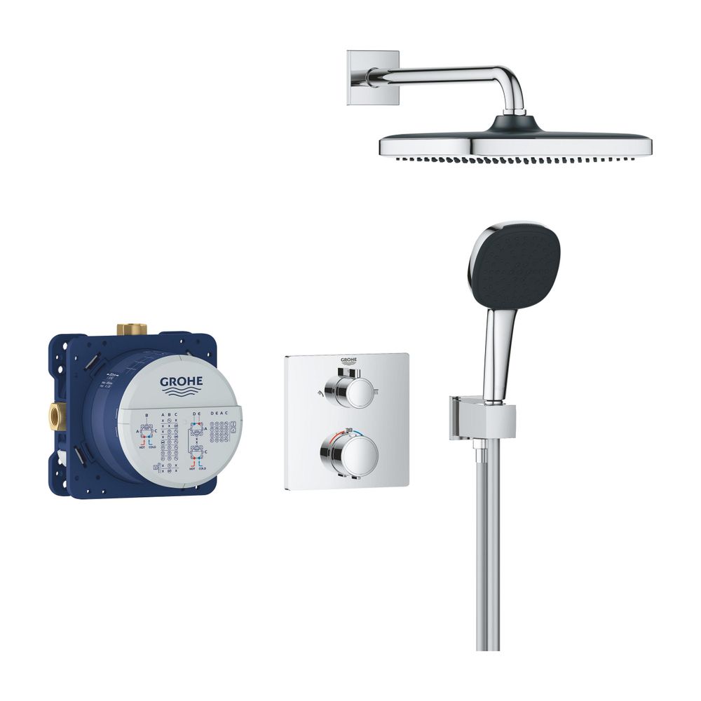 Grohe Precision Thermostat Unterputz-Duschsystem Vitalio Comfort 250 2 Strahlarten Einb... GROHE-34882000 4005176791444 (Abb. 3)