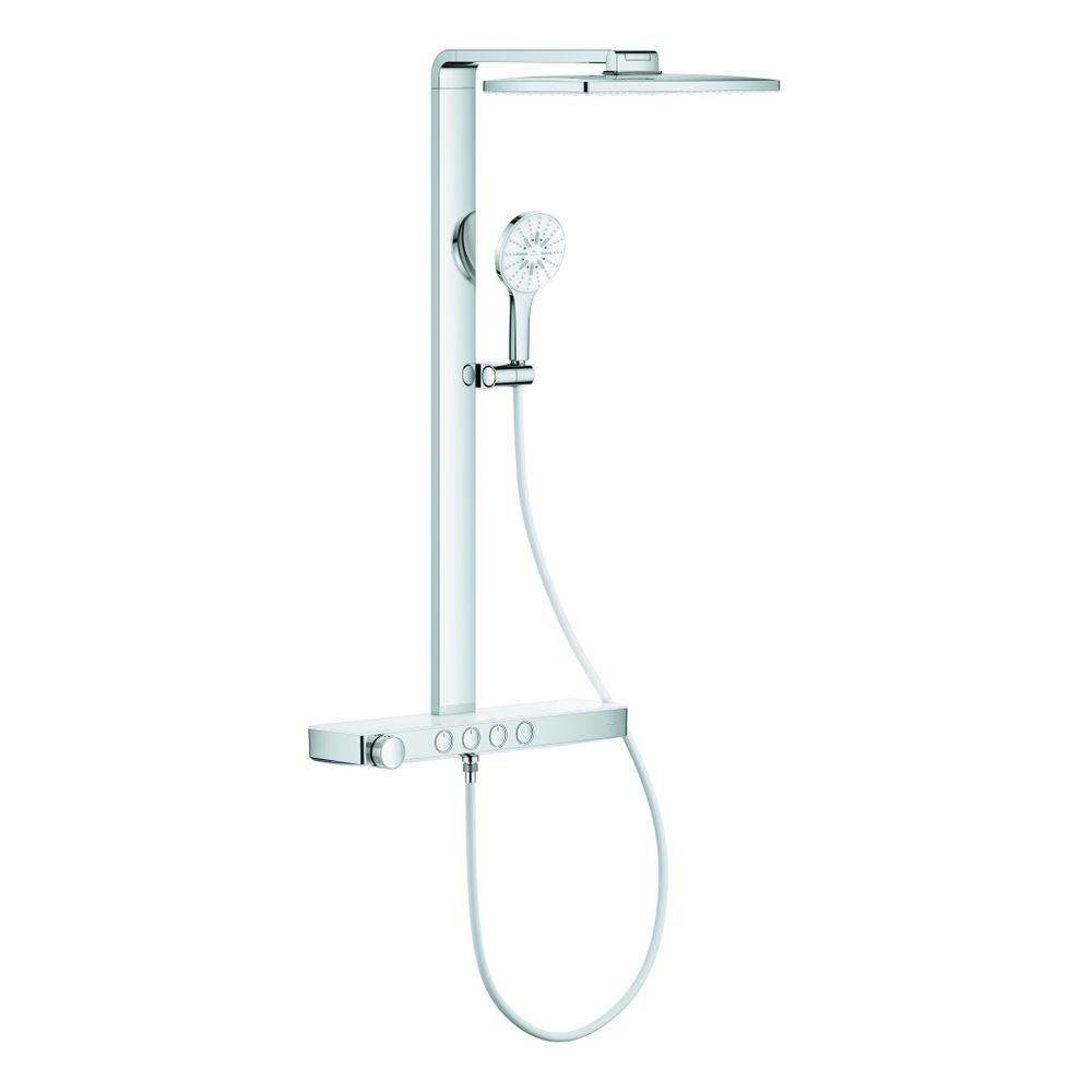Grohe Aqua Pure Rainshower Duschsystem rund Cool Sunrise 8,7l/min, mit Kopfbrause, Th... GROHE-1009620000 4005176949609 (Abb. 1)