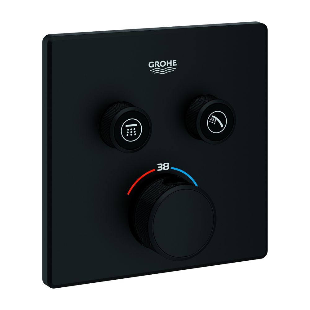 Grohe Thermostat Grohtherm SmartControl 6, 2 Absperrventile, Fertigmontageset Rapido ... GROHE-102166KF00 4067393018773 (Abb. 1)