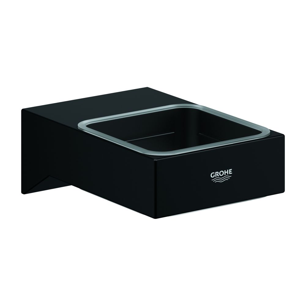 Grohe Selection Cube Halter für Glas/Seifenschale/-spender Phantom Black... GROHE-102275KF00 4067393019541 (Abb. 1)