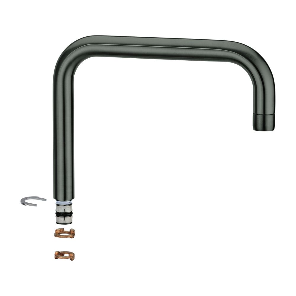 Grohe Auslauf Hard Graphite gebürstet, für Einhand-Spültischbatterie... GROHE-13096AL0 4005176598456 (Abb. 1)