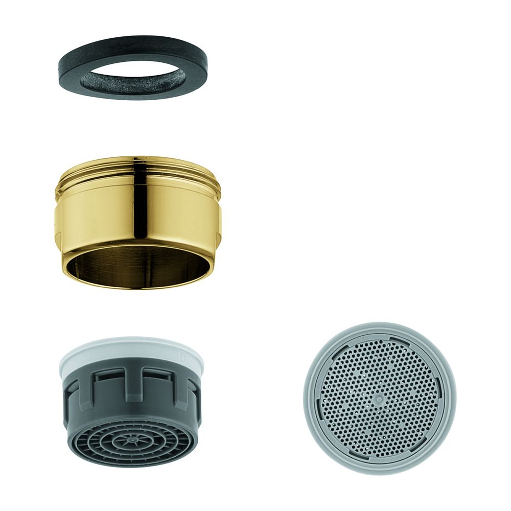 Grohe Mousseur-Strahlregler, Außengewinde M24x1, Durchflussklasse D, 34,8-37,8l/min bei... GROHE-13941G00 4005176986673 (Abb. 2)