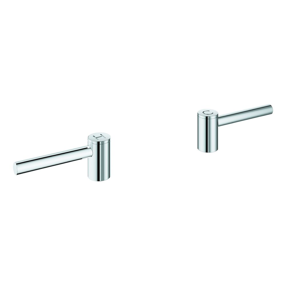Grohe Atrio Hebelgriffe 1 Paar, Chrom, ein Set mit "H" und "C" Markierung, ein Set ohne... GROHE-14216000 4005176762291 (Abb. 1)