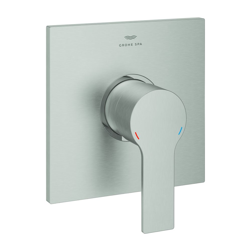 Grohe Rapid Allure Einhand-Brausebatterie Fertigmontageset Supersteel für Rapido SmartB... GROHE-19317DC1 4005176954139 (Abb. 1)