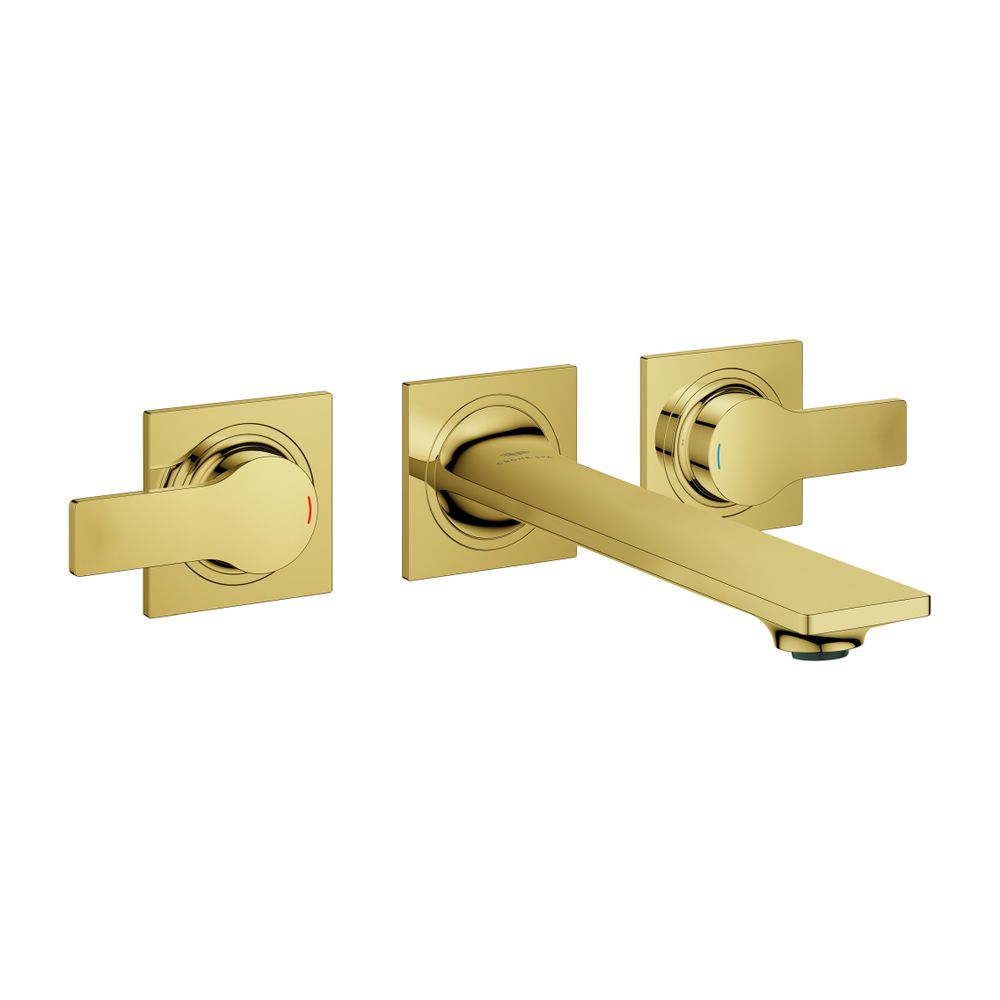Grohe Allure 3-Loch-Waschtisch-Wandbatterie Cool Sunrise, Ausladung 208mm, Stichmaß 200... GROHE-20193GL2 4005176499913 (Abb. 1)