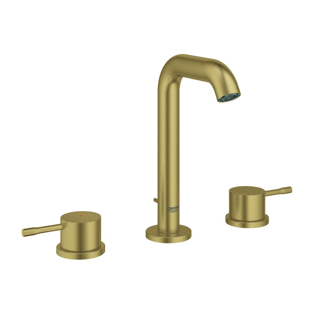 Grohe Essence 3-Loch-Einhand-Waschtischbatterie Cool Sunrise gebürstet, 1 1/4" Zugstang... GROHE-20296GN1 4067393033677 (Abb. 1)