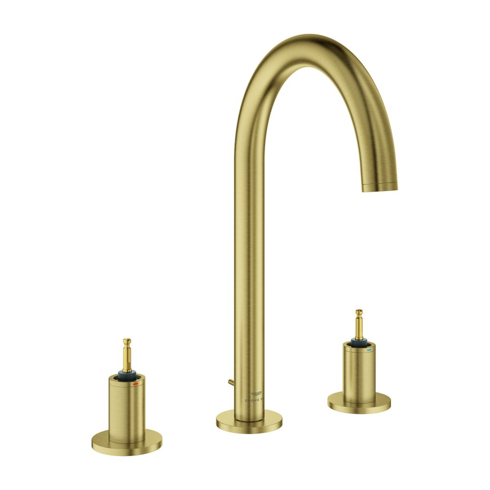 Grohe Atrio PC 3-Loch-Waschtischbatterie Cool Sunrise gebürstet für Hebelgriffe, Zugsta... GROHE-20593GN0 4005176511394 (Abb. 1)