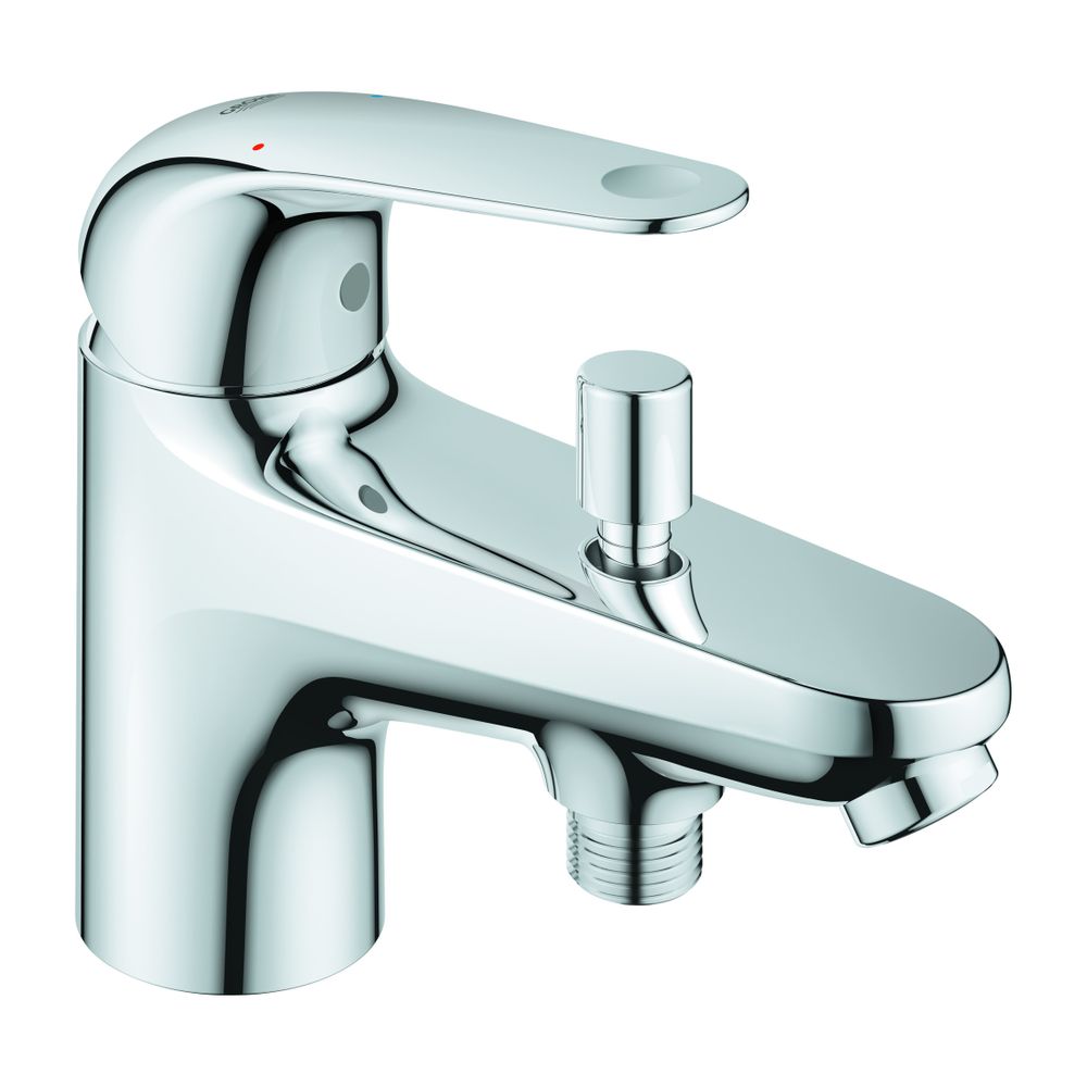 Grohe Euroeco Einhand-Wannenbatterie, Einlochmontage, 35mm Keramikkartusche, Eco-Overri... GROHE-24281001 4005176743351 (Abb. 1)