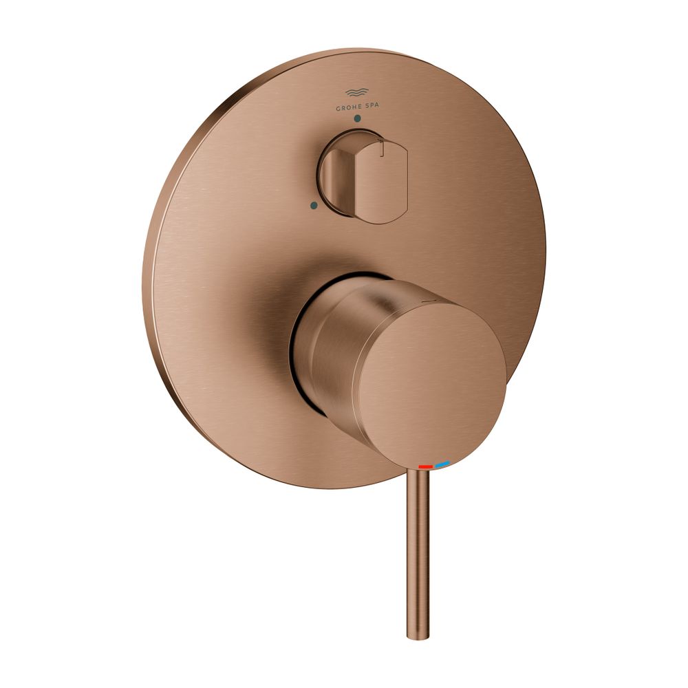 Grohe Atrio Einhandbatterie Cool Sunrise gebürstet, Fertigmontageset für 3-Wege-Umstell... GROHE-24356DL0 4005176952173 (Abb. 1)