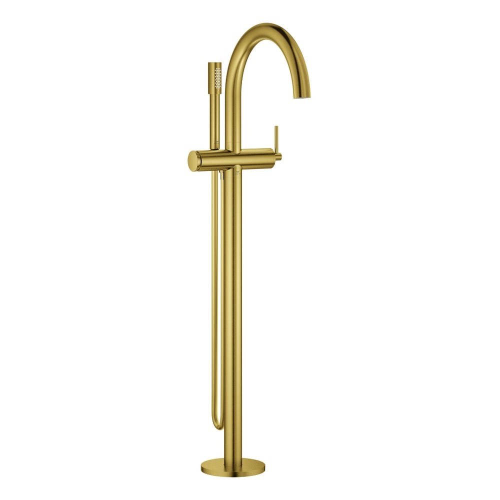 Grohe Atrio Einhand-Wannenbatterie Cool Sunrise gebürstet, Fertigmontageset, Bodenmonta... GROHE-24368GN0 4005176952388 (Abb. 1)