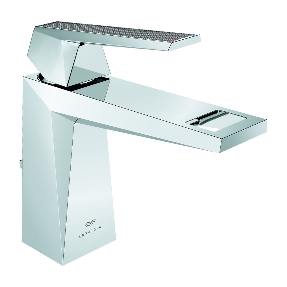 Grohe Allure Brilliant PC Einhand-Waschtischbatterie M-Size Chrom, Griff Rändelstruktur... GROHE-24397000 4005176795541 (Abb. 1)