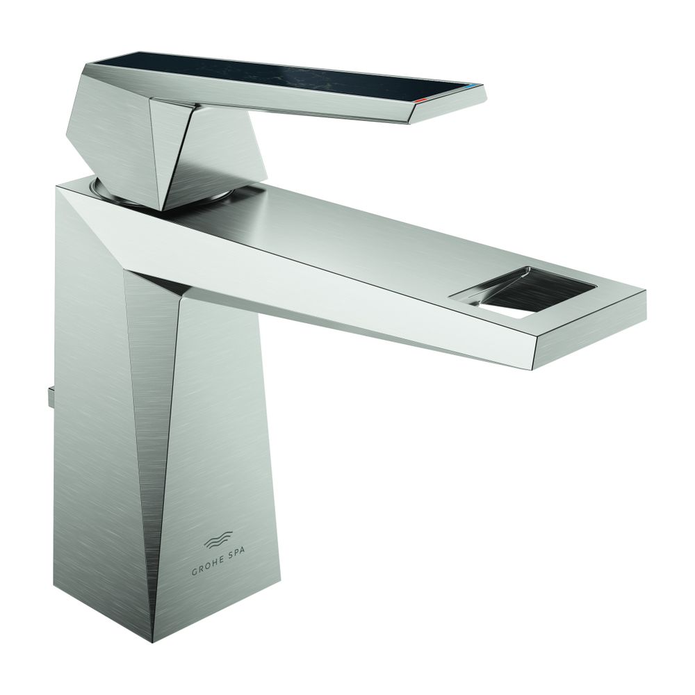 Grohe Allure Brilliant PC Einhand-Waschtischbatterie M-Size Supersteel, Griff Vanilla N... GROHE-24399DC0 4005176794940 (Abb. 1)