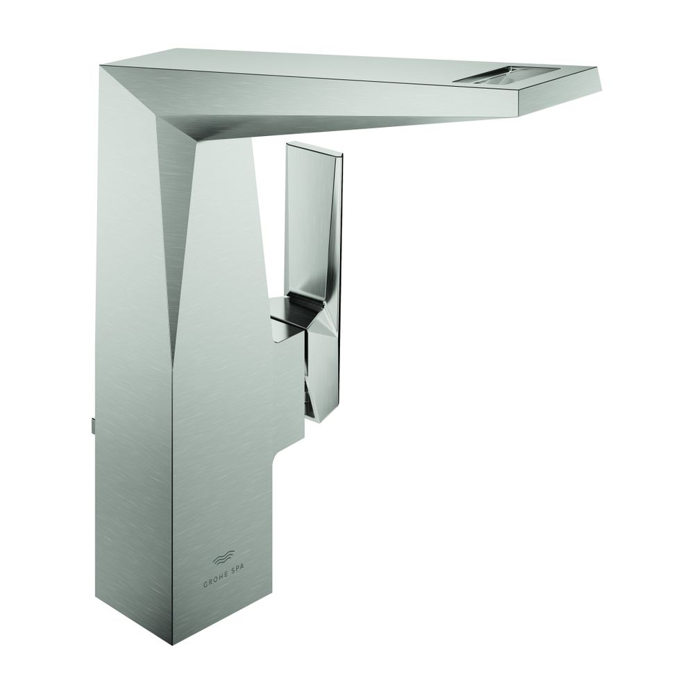 Grohe Allure Brilliant PC Einhand-Waschtischbatterie L-Size Supersteel, Griff Rändelstr... GROHE-24400DC0 4005176794971 (Abb. 1)
