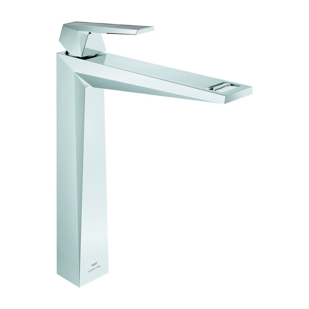 Grohe Allure Brilliant PC Einhand-Waschtischbatterie XL-Size Chrom, Griff Rändelstruktu... GROHE-24417000 4005176794872 (Abb. 1)