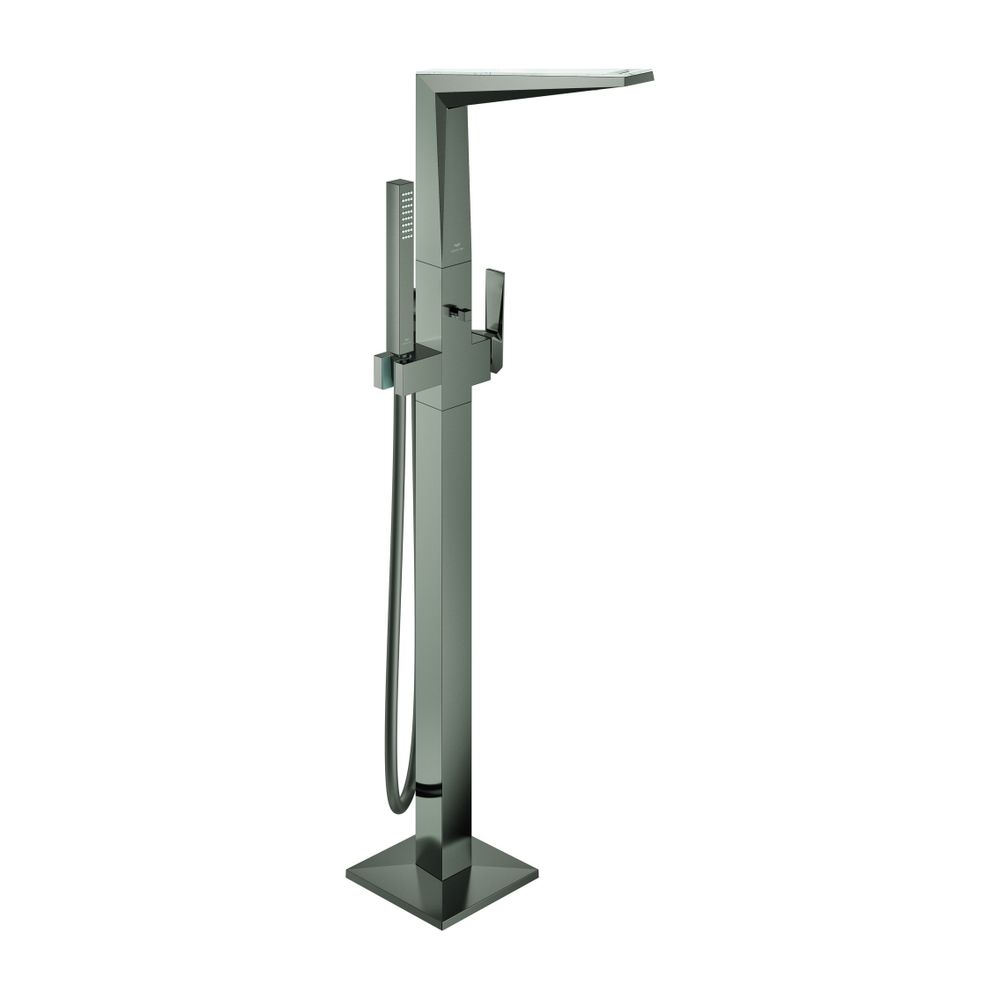 Grohe Allure Brilliant PC Wannenbatterie Hard Graphite gebürstet Bodenmontage Griff Whi... GROHE-24423AL0 4005176795336 (Abb. 1)