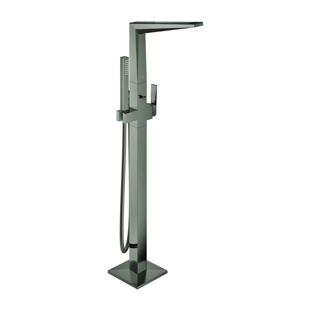 Grohe Allure Brilliant PC Wannenbatterie Hard Graphite gebürstet Bodenmontage Griff Van... GROHE-24424AL0 4005176795213 (Abb. 1)