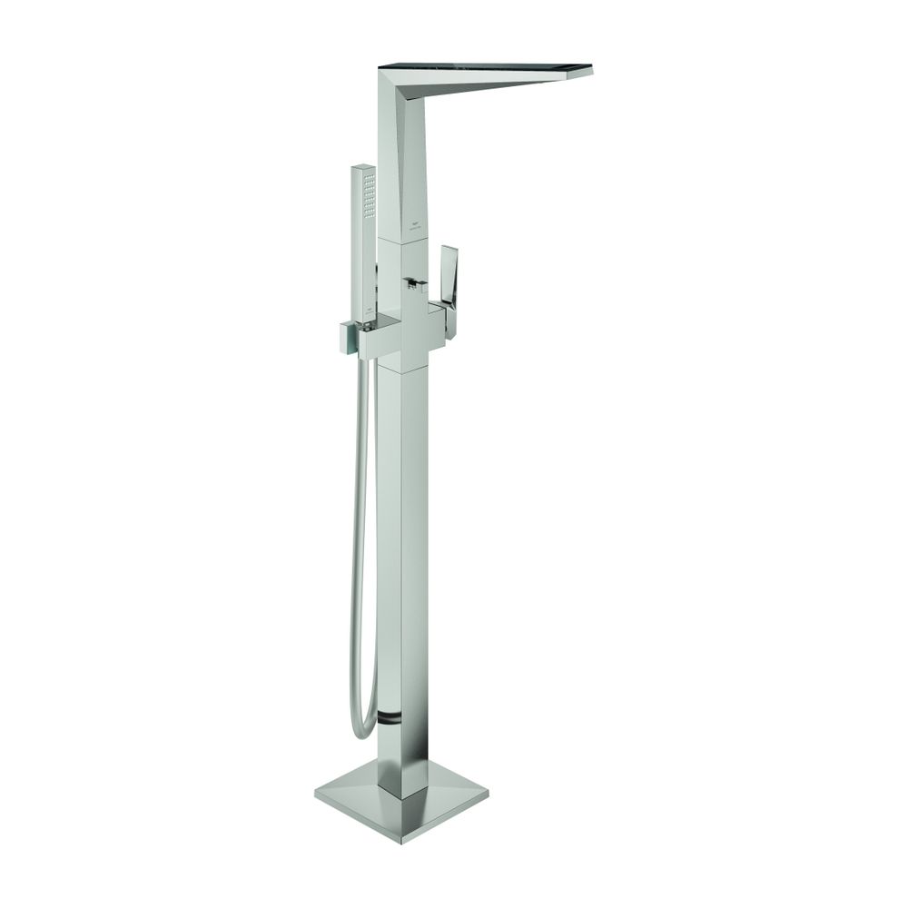 Grohe Allure Brilliant PC Wannenbatterie Supersteel Bodenmontage Griff, Vanilla Noir Ca... GROHE-24424DC0 4005176795206 (Abb. 1)