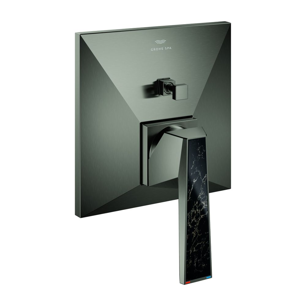 Grohe Allure Brilliant PC Wannenbatterie Hard Graphite gebürstet Wandmontage Griff, Van... GROHE-24427AL0 4005176795305 (Abb. 1)