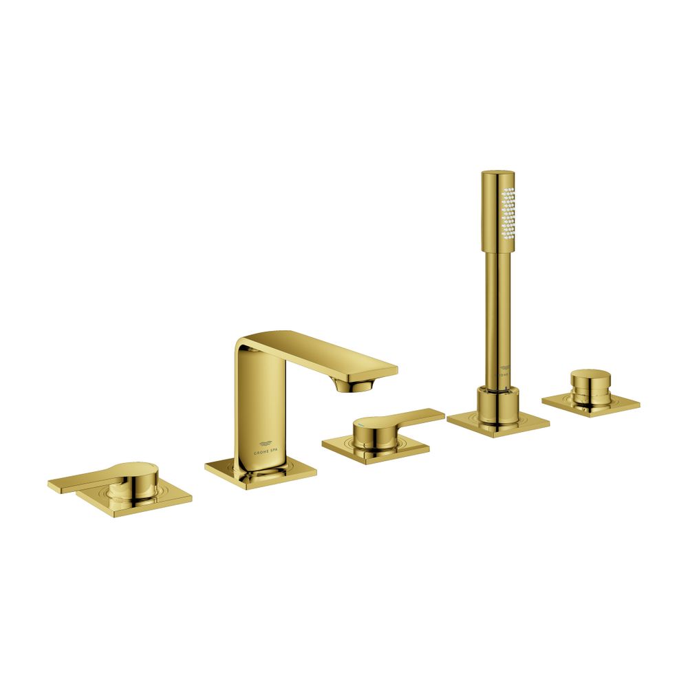 Grohe Allure 5-Loch-Wannenkombination Cool Sunrise für Fliesenbankmontage, Hebelgriffe... GROHE-25221GL1 4005176509278 (Abb. 1)