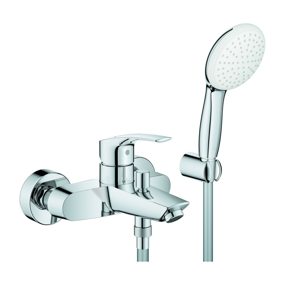 Grohe Eurostyle Cosmopolitan Einhand-Wannenbatterie, Wandmontage, mit Tempesta 110 Wand... GROHE-25276003 4005176766527 (Abb. 1)