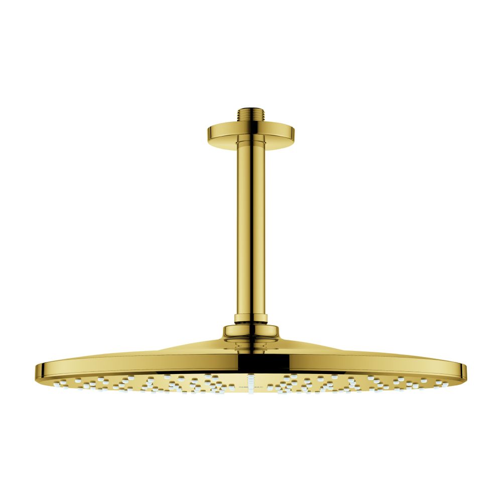 Grohe Rainshower Mono 310 Kopfbrauseset, Deckenauslass 142mm, Cool Sunrise, 1 Strahlart... GROHE-26560GL0 4005176557712 (Abb. 1)