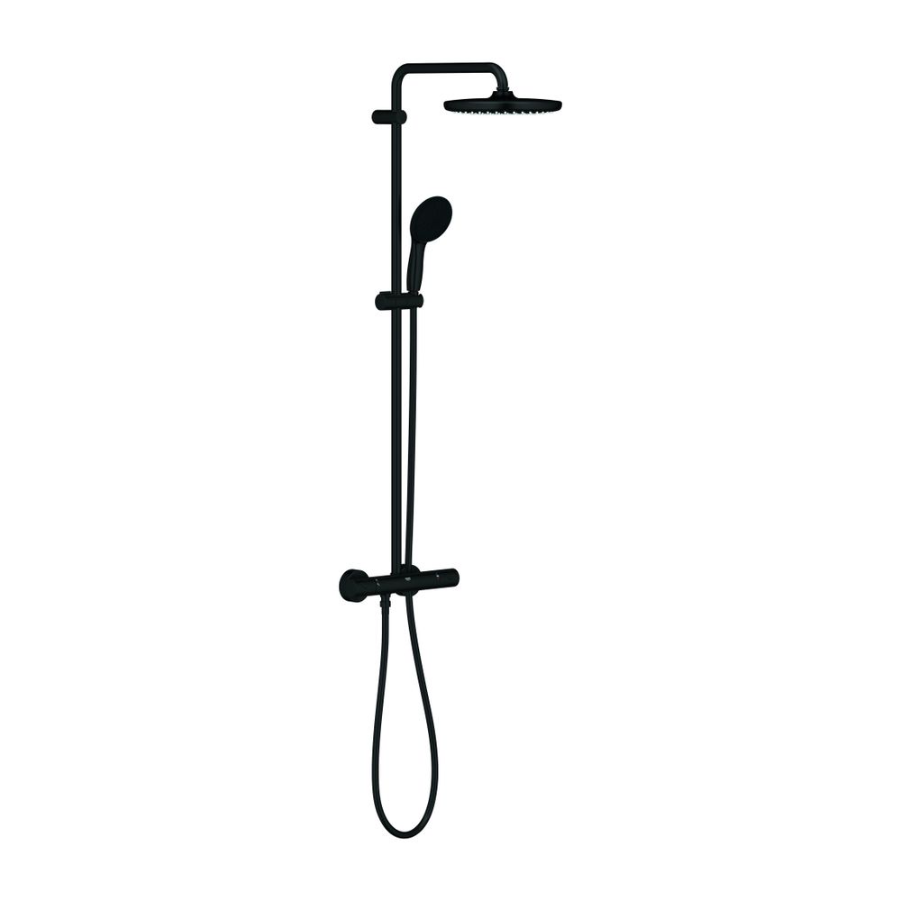 Grohe Tempesta Duschsystem Tempesta 250 Brause-Thermostat KB 250 Mattschwarz... GROHE-266702431 4067393015970 (Abb. 1)