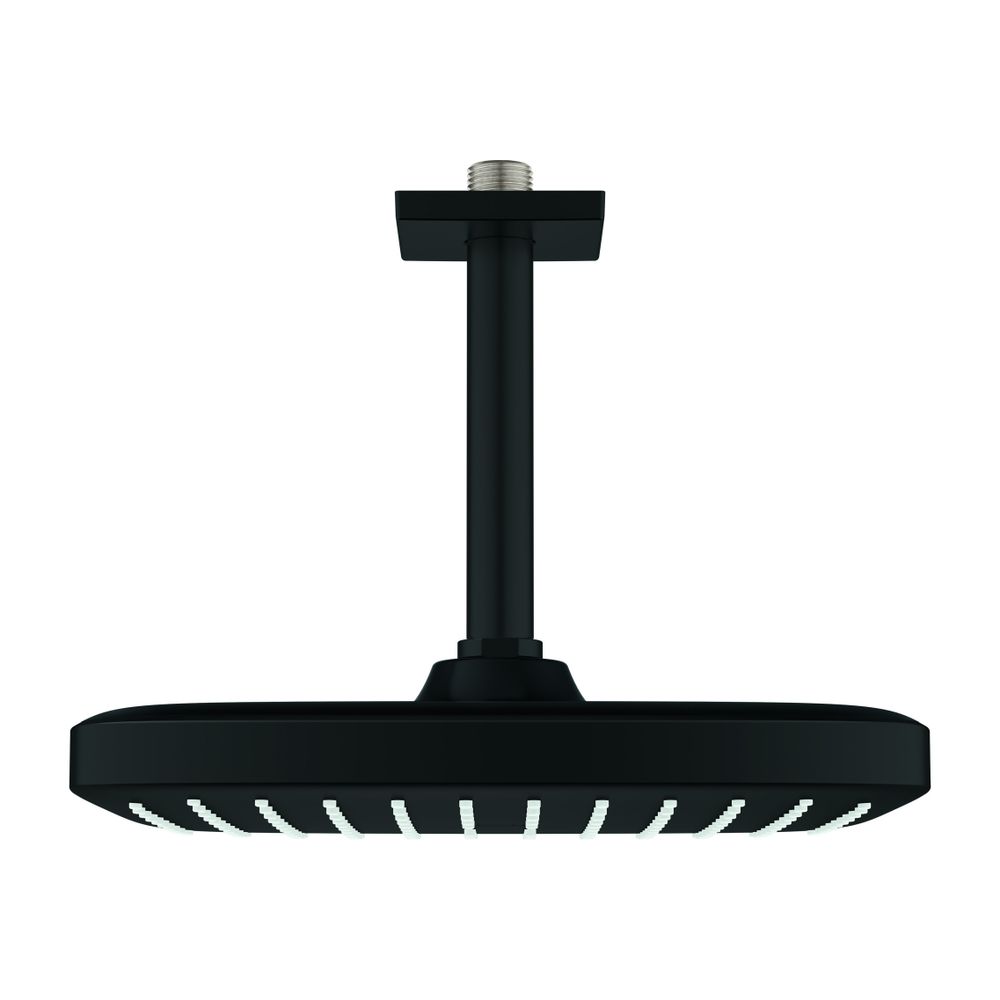 Grohe Tempesta 250 Cube Kopfbrauseset, Mattschwarz, Deckenauslass 142mm, 1 Strahlart, ... GROHE-266882430 4067393015789 (Abb. 1)