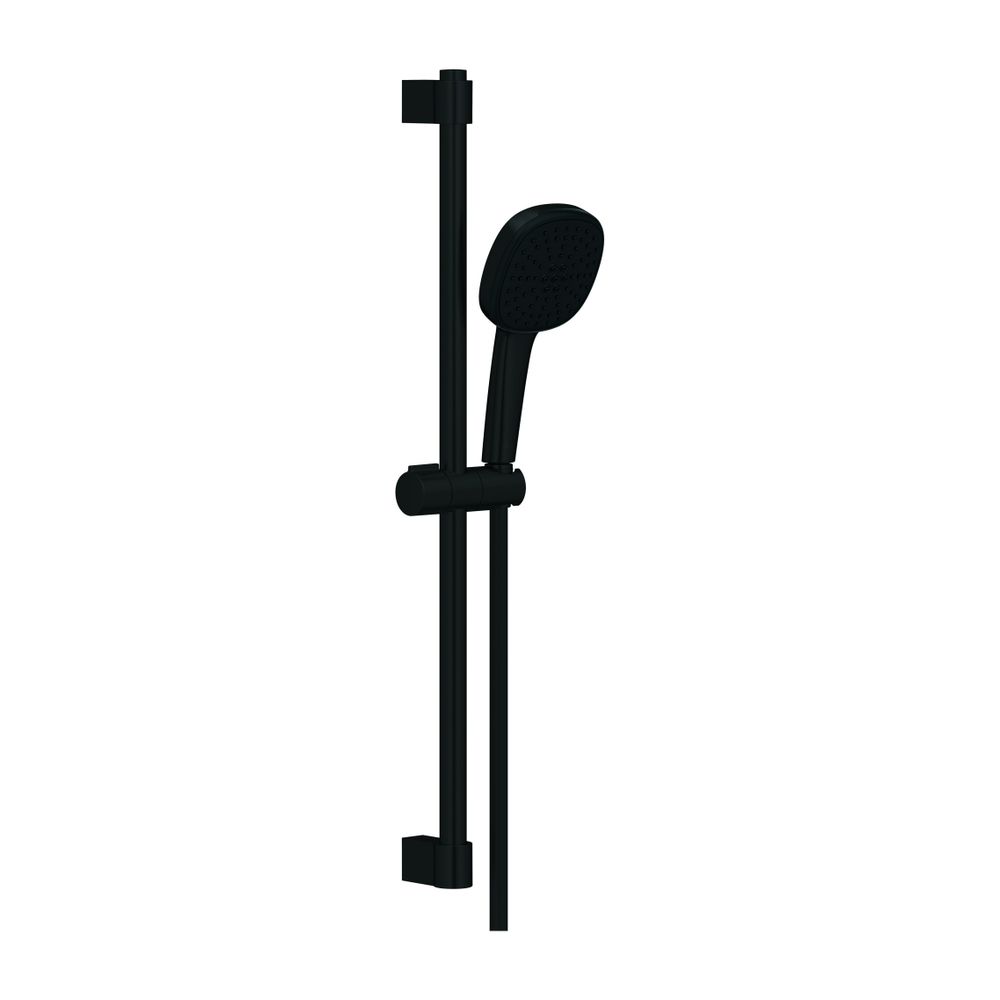 Grohe Tempesta Cube Brausestangenset 110, 600mm, 2 Strahl, 7,4l/min, Mattschwarz, Brau... GROHE-267482433 4067393015802 (Abb. 1)