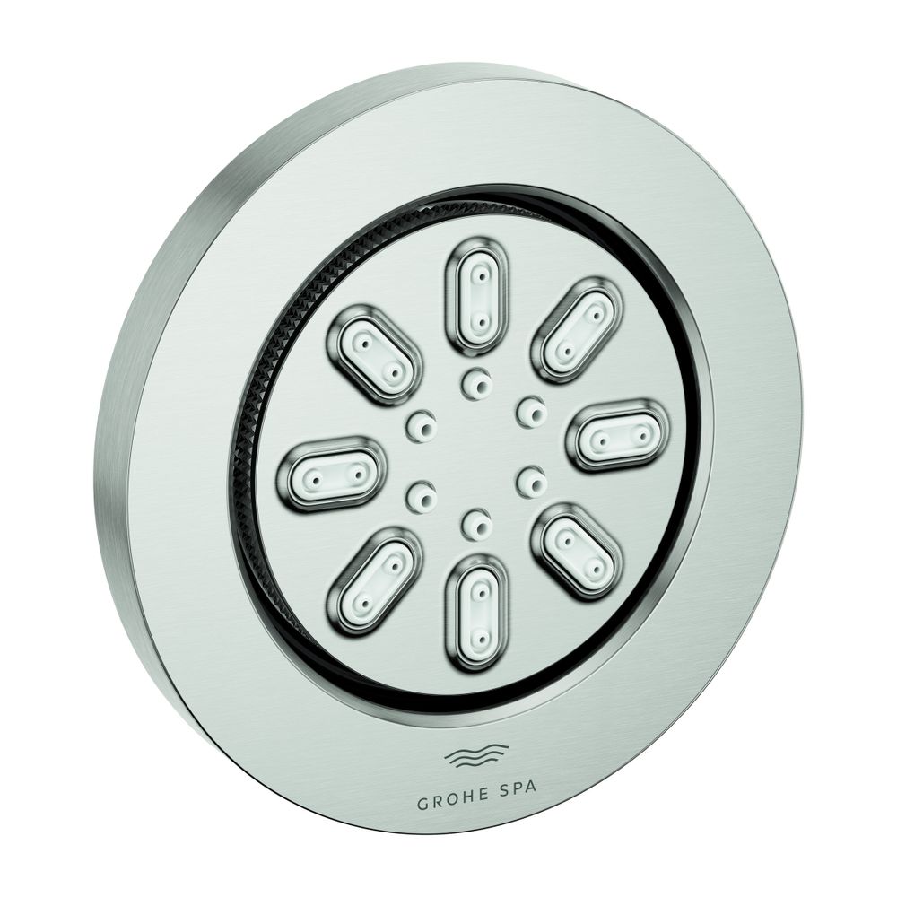 Grohe Aqua Seitenbrause Rainshower, 2 Strahlarten, 3,3l/min Supersteel, inklusive Einba... GROHE-26801DC0 4005176722837 (Abb. 1)