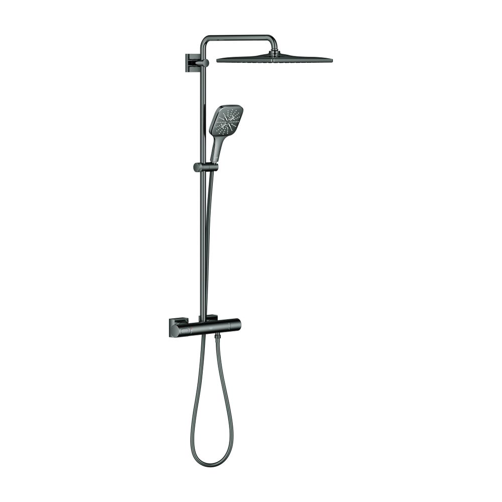 Grohe Rainshower SmartActive 310 Duschsystem, Hard Graphite, 450mm Duscharm, Kopfbrause... GROHE-26837A00 4005176743542 (Abb. 1)