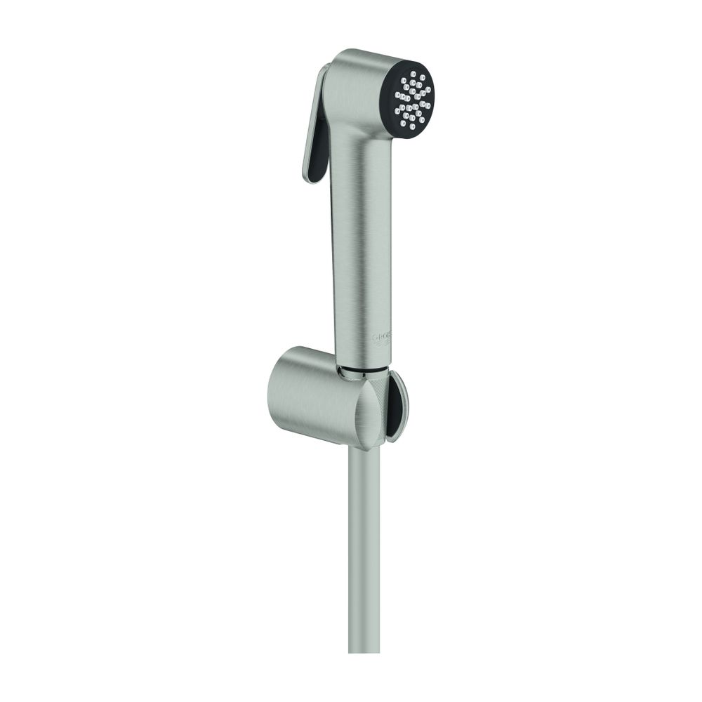 Grohe Tempesta-F Trigger Spray 30 Wandhalterset, Supersteel, 1 Strahlart, 3bar 8l/min, ... GROHE-27513DC1 4067393033356 (Abb. 1)