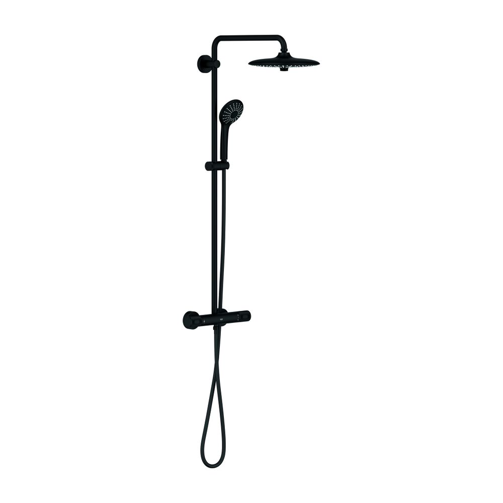 Grohe Euphoria System 260 Duschsystem, Phantom Black, Aufputz-Thermostat 450mm Duscharm... GROHE-27615KF2 4067393030218 (Abb. 1)