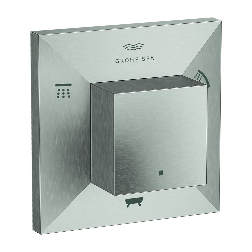 Grohe Allure Brilliant 5-Wege-Umstellung Supersteel, Fertigmontageset für 29033... GROHE-29399DC0 4005176754210 (Abb. 1)