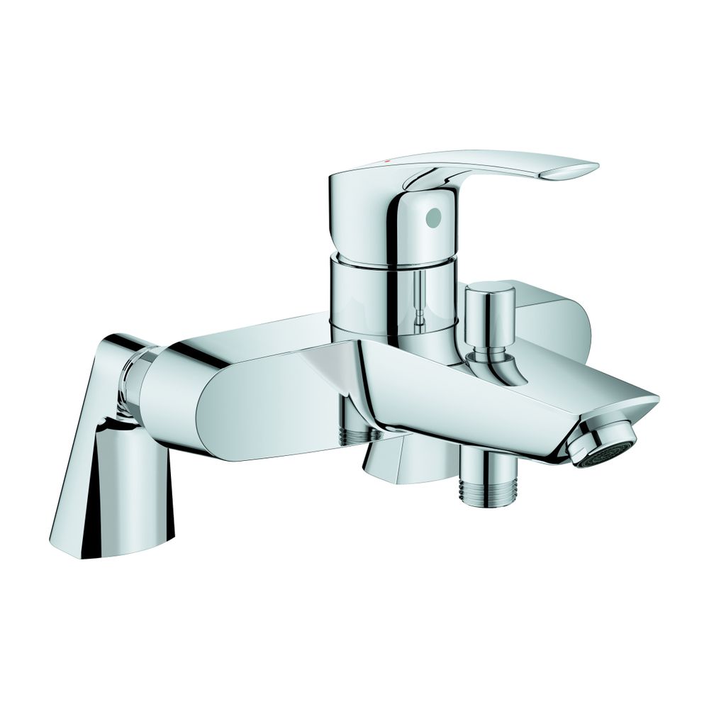 Grohe Eurosmart Einhand-Wannenbatterie, Standmontage, Chrom, Keramikkartusche mit Eco-O... GROHE-33303003 4005176613524 (Abb. 1)