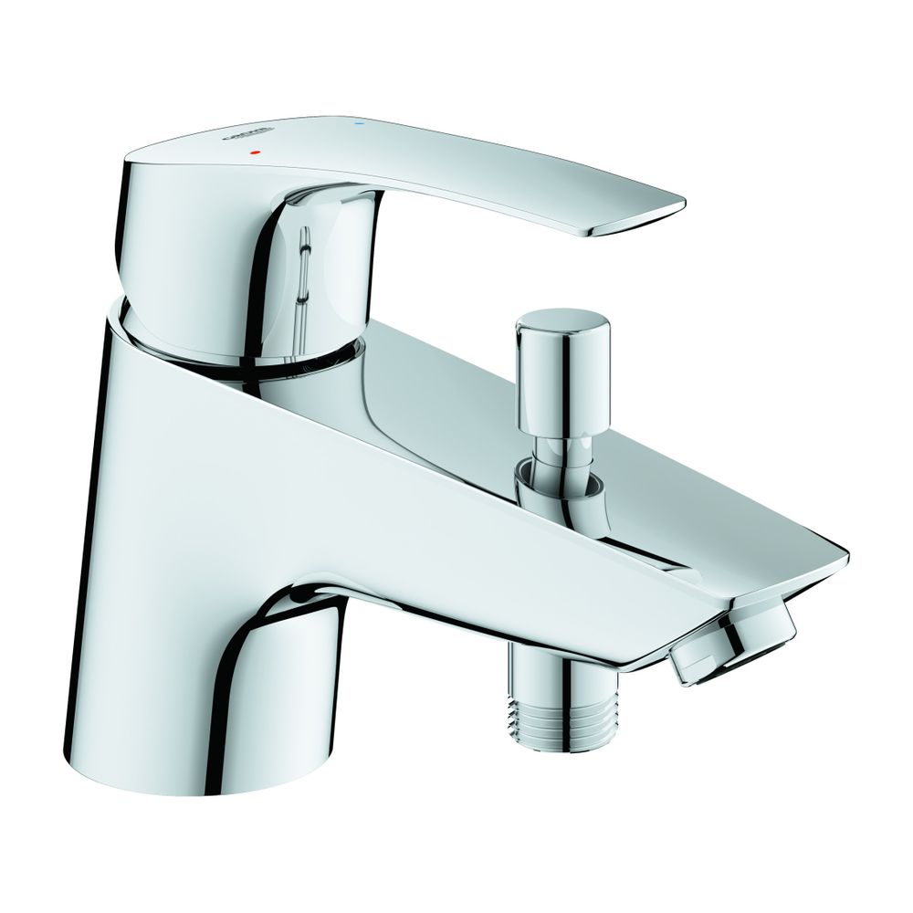 Grohe Eurosmart Einhand-Wannenbatterie, Einlochmontage, Chrom, Keramikkartusche mit Eco... GROHE-33412003 4005176613517 (Abb. 1)