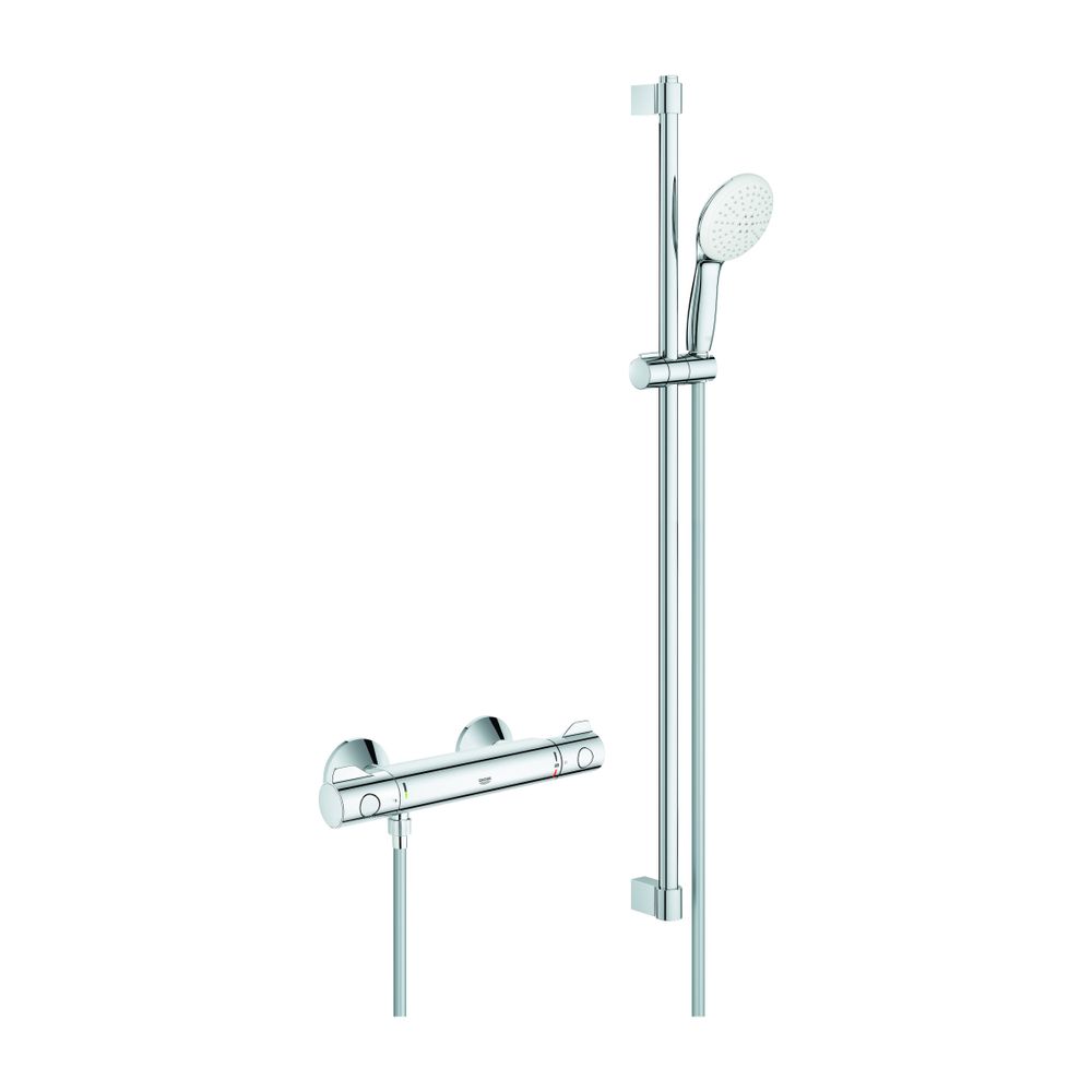 Grohe Grohtherm 800 Thermostat-Brausebatterie, mit Tempesta Brausestangenset 900mm, 2 S... GROHE-34566002 4005176766466 (Abb. 1)
