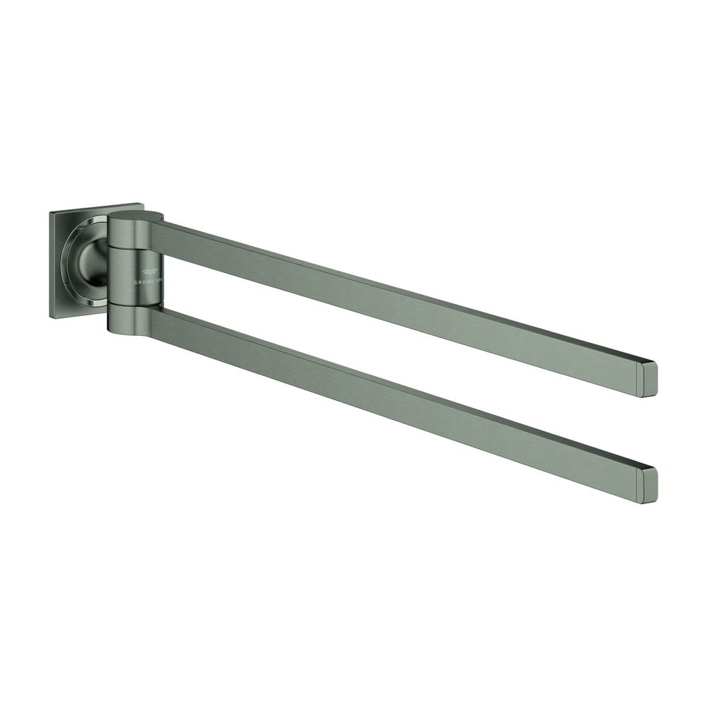 Grohe Allure Doppel-Handtuchhalter Hard Graphite gebürstet, schwenkbar... GROHE-40342AL1 4005176531729 (Abb. 1)