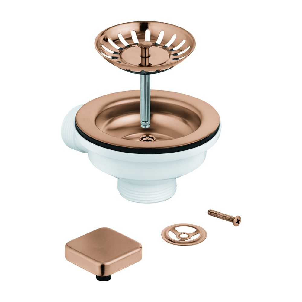 Grohe Exzenter-Ablaufgarnitur, Warm Sunset gebürstet, für Küchenspülen, 1 Becken, Ablau... GROHE-40400DL0 4005176639647 (Abb. 1)