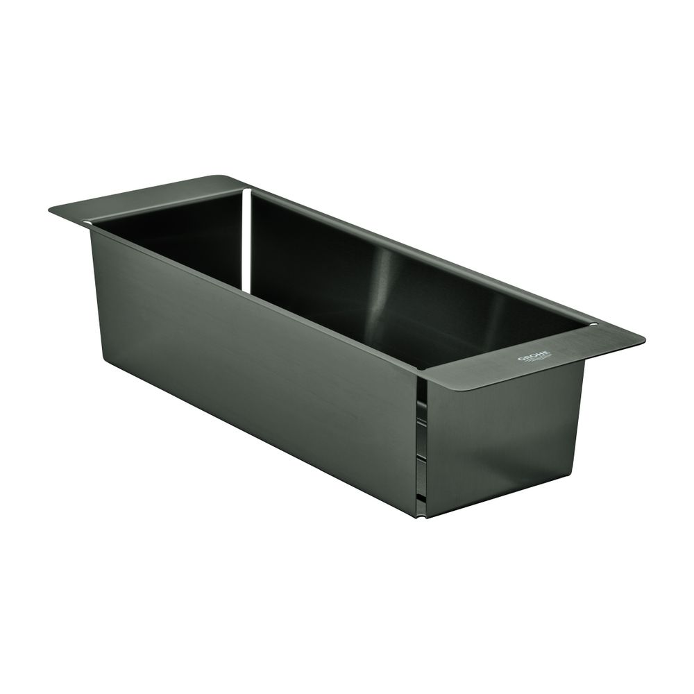 Grohe Abtropfschale, Edelstahl, 450x150x100mm, Hard Graphite gebürstet, 40852AL0... GROHE-40852AL0 4005176740589 (Abb. 3)