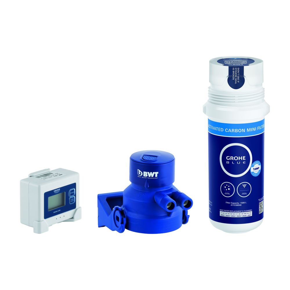 Grohe Blue Aktivkohlefilter-Starter-Set, Filterkopf, Aktivkohlefilter, Zeitzähler, 4113... GROHE-41136000 4005176774430 (Abb. 4)