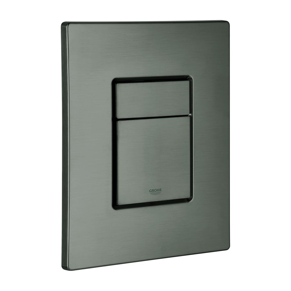 Grohe Abdeckplatte Hard Graphite gebürstet mit Drucktaste... GROHE-42371AL0 4005176674518 (Abb. 1)