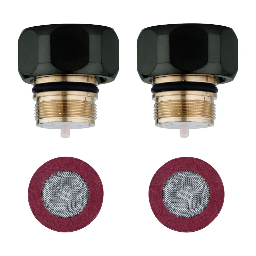 Grohe Rückflussverhinderer 2 Stück, Hard Graphite gebürstet... GROHE-47189AL0 4005176674587 (Abb. 1)