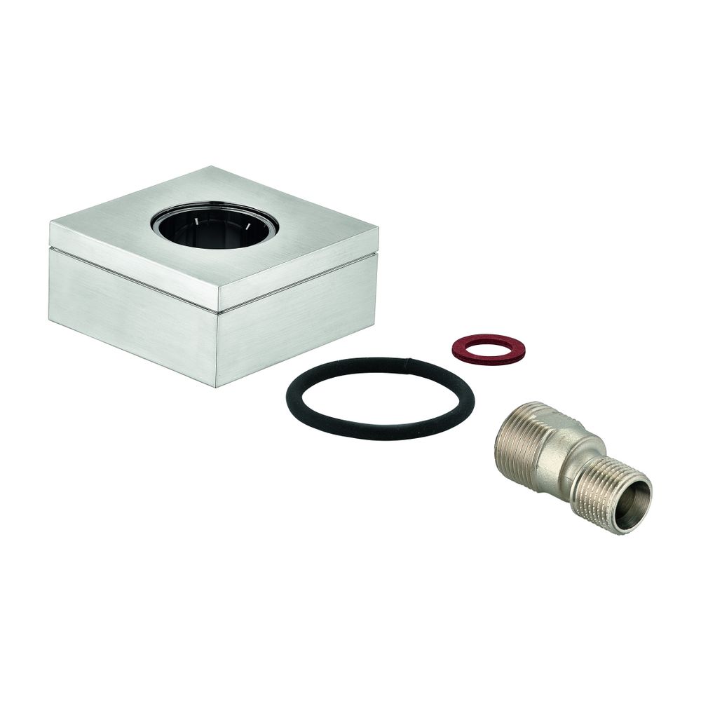 Grohe S-Anschluss, 1/2"x3/4", Verstellbarkeit 7,5mm, Supersteel, 47824DC0... GROHE-47824DC0 4005176619106 (Abb. 1)