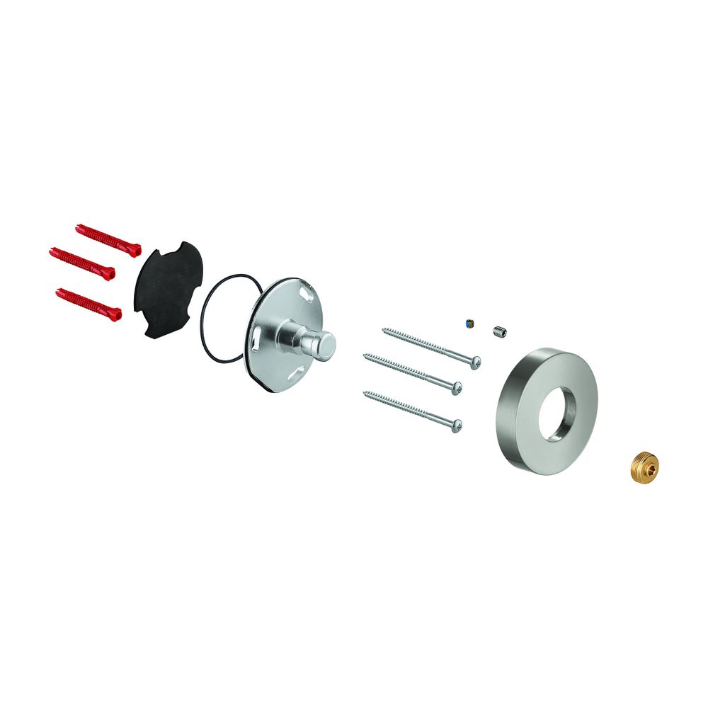 Grohe Brausestangenhalter Supersteel für Duschsysteme mit Thermostatbatterie für die Wa... GROHE-48279DC0 4005176477201 (Abb. 1)