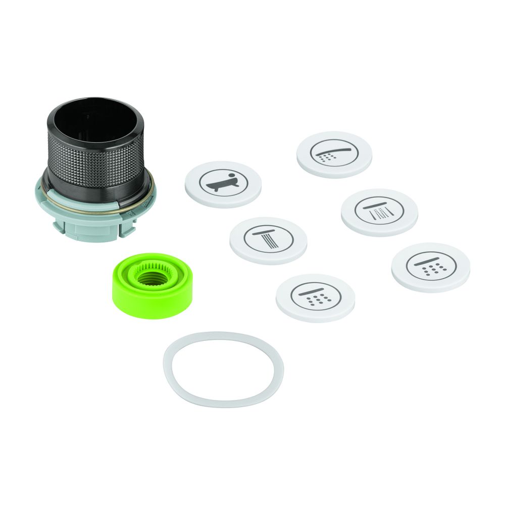 Grohe Druckknopfbetätigung für SmartControl Unterputz, Hard Graphite gebürstet, inklusi... GROHE-48361AL0 4005176581076 (Abb. 1)