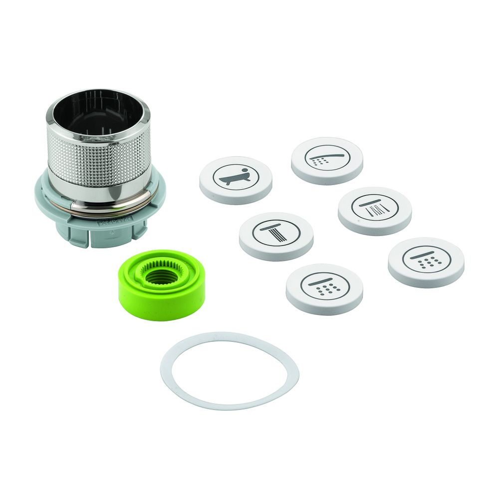 Grohe Druckknopfbetätigung für SmartControl Unterputz, Supersteel, inklusive Symbol-Kap... GROHE-48361DC0 4005176479458 (Abb. 1)