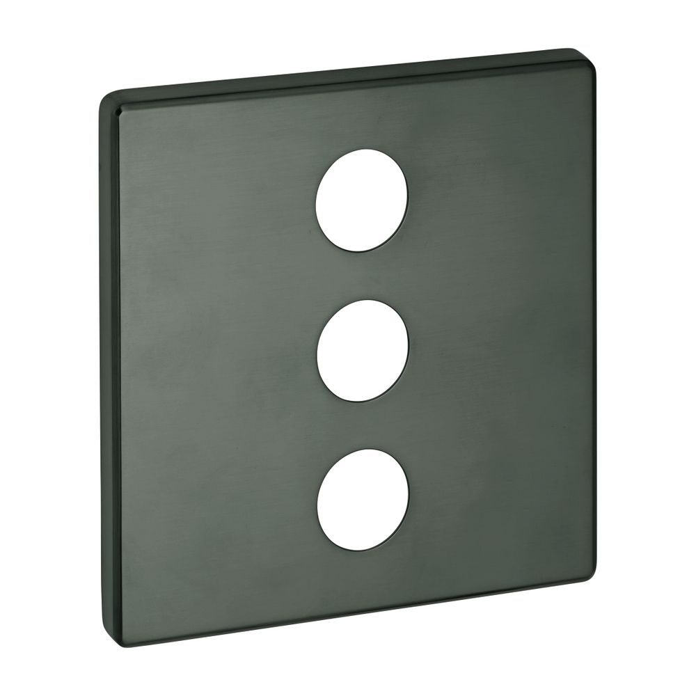 Grohe Rosette eckig für SmartControl, Hard Graphite gebürstet für 3-fach Unterputzventi... GROHE-48368AL0 4005176581151 (Abb. 1)