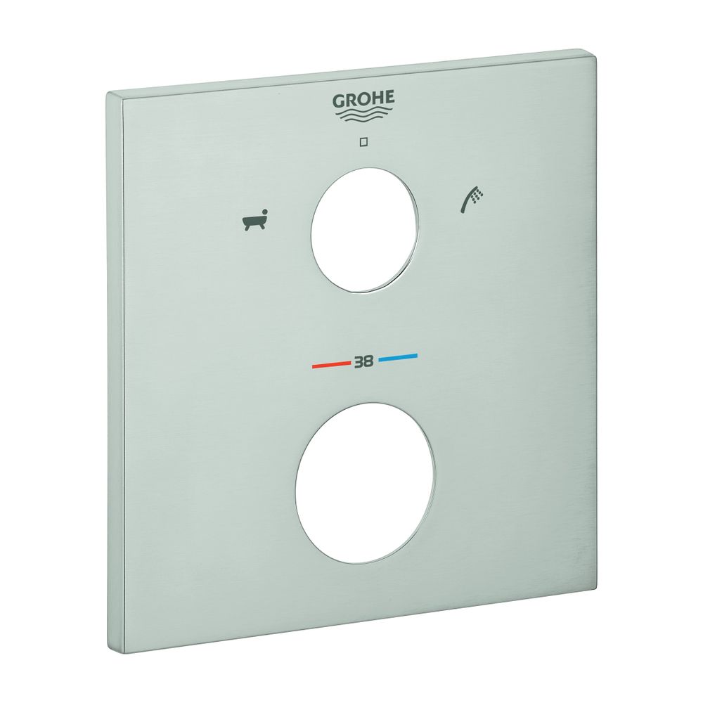Grohe Rosette eckig für Thermostat-Fertigmontagesets Supersteel, 49103DC0... GROHE-49103DC0 4005176619519 (Abb. 1)